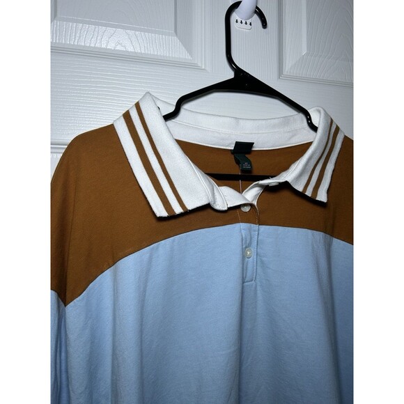 Wild Fable Women’s Plus Size 4X Short Sleeve Top Blue/Brown NWT - Picture 2 of 6